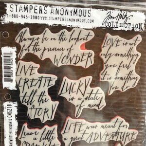 Tim Holtz Stampers Anonymous Handwritten Thoughts, CMS 218